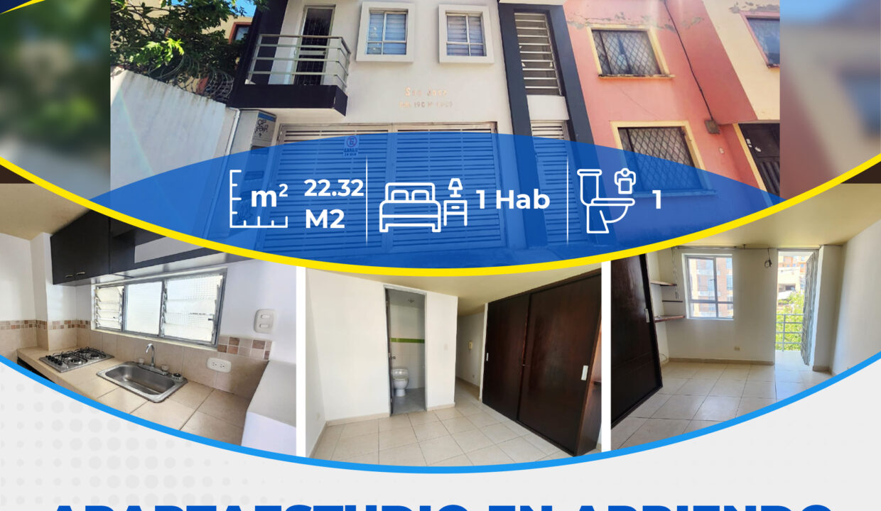 APARTAESTUDIO EN ARRIENDO SAN JOSE ZONA NORTE VALLE DE ATRIZ 02 09 2024