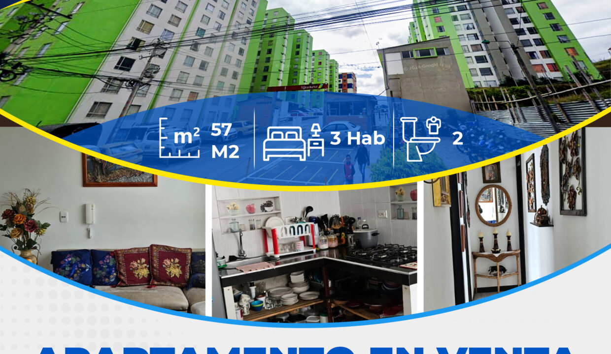 APARTAMENTO EN VENTA CONJUNTO RESIDENCIAL IGUAZU 30 09 2024