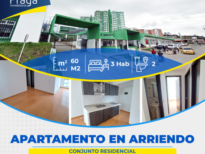 APARTAMENTO EN ARRIENDO CONJUNTO RESIDENCIAL PRADO VERDE.