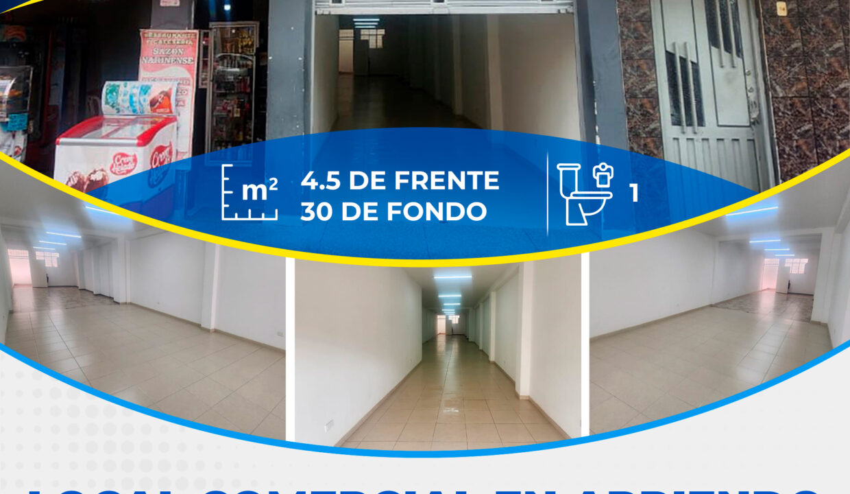 LOCAL COMERCIAL EN ARRIENDO BARRIO LAS LUNAS