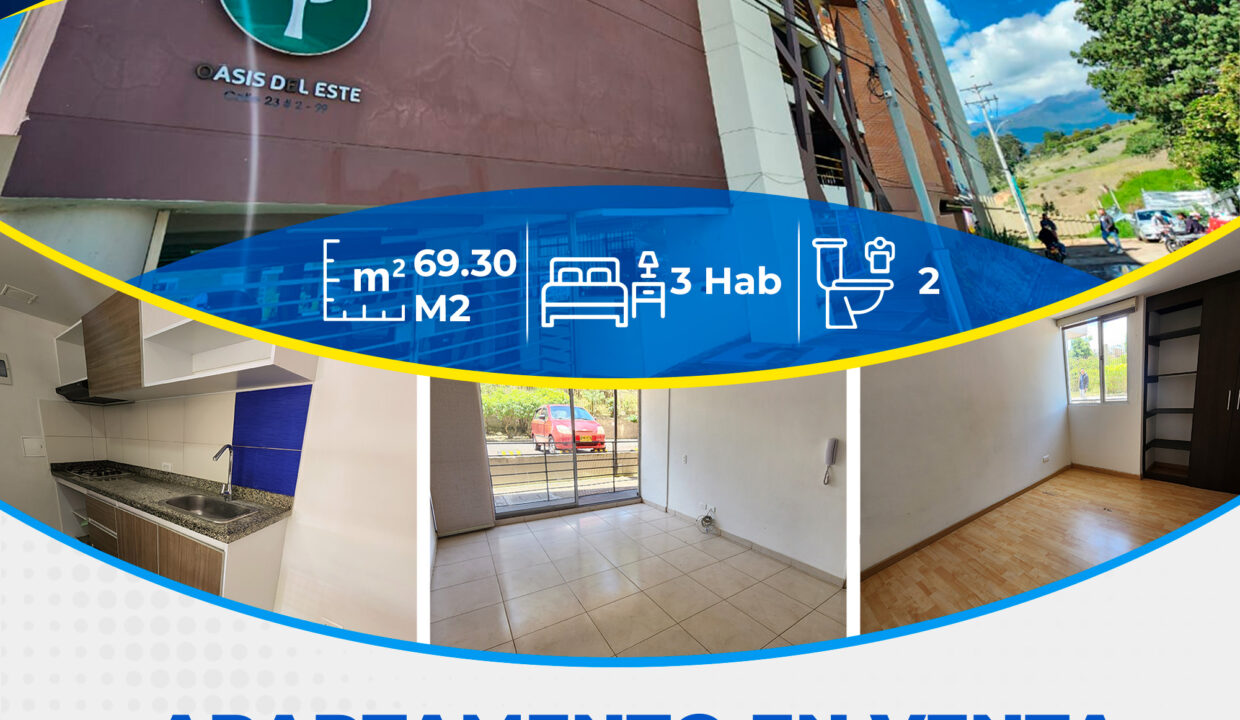 🏢 #APARTAMENTO EN #VENTA – CONJUNTO OASIS DEL ESTE, CERCA AL CENTRO COMERCIAL ÚNICO 🏢