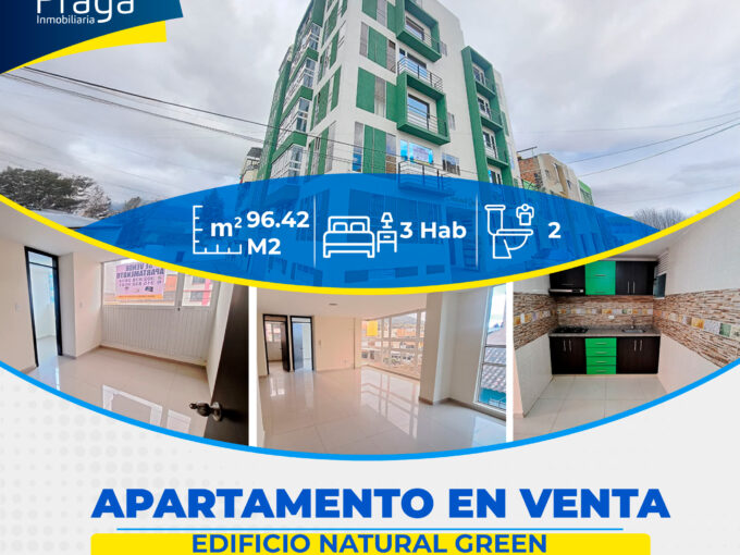APARTAMENTO EN VENTA  EDIFICIO NATURAL GREEN, BARRIO SAN JOSÉ OBRERO DETRAS DEL EXITO