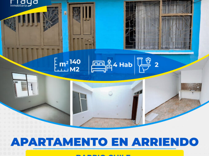 APARTAMENTO EN ARRIENDO – BARRIO CHILE