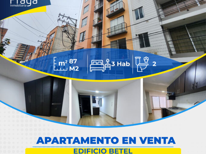 APARTAMENTO EN VENTA – EDIFICIO BETEL, BARRIO LAS CUADRAS