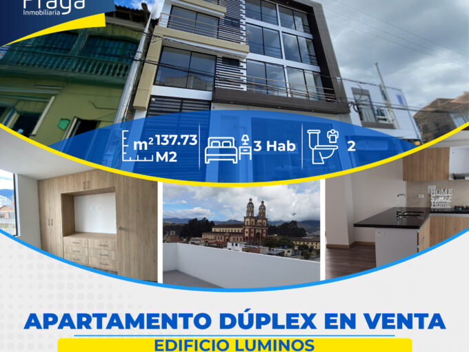 APARTAMENTO DÚPLEX EN VENTA EDIFICIO LUMINOS, BARRIO SANTIAGO
