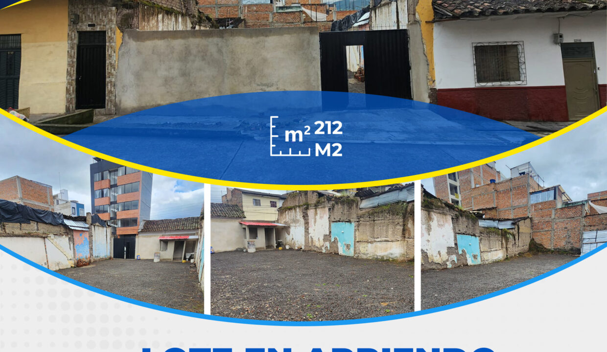 🏡 LOTE EN ARRIENDO – BARRIO OBRERO
