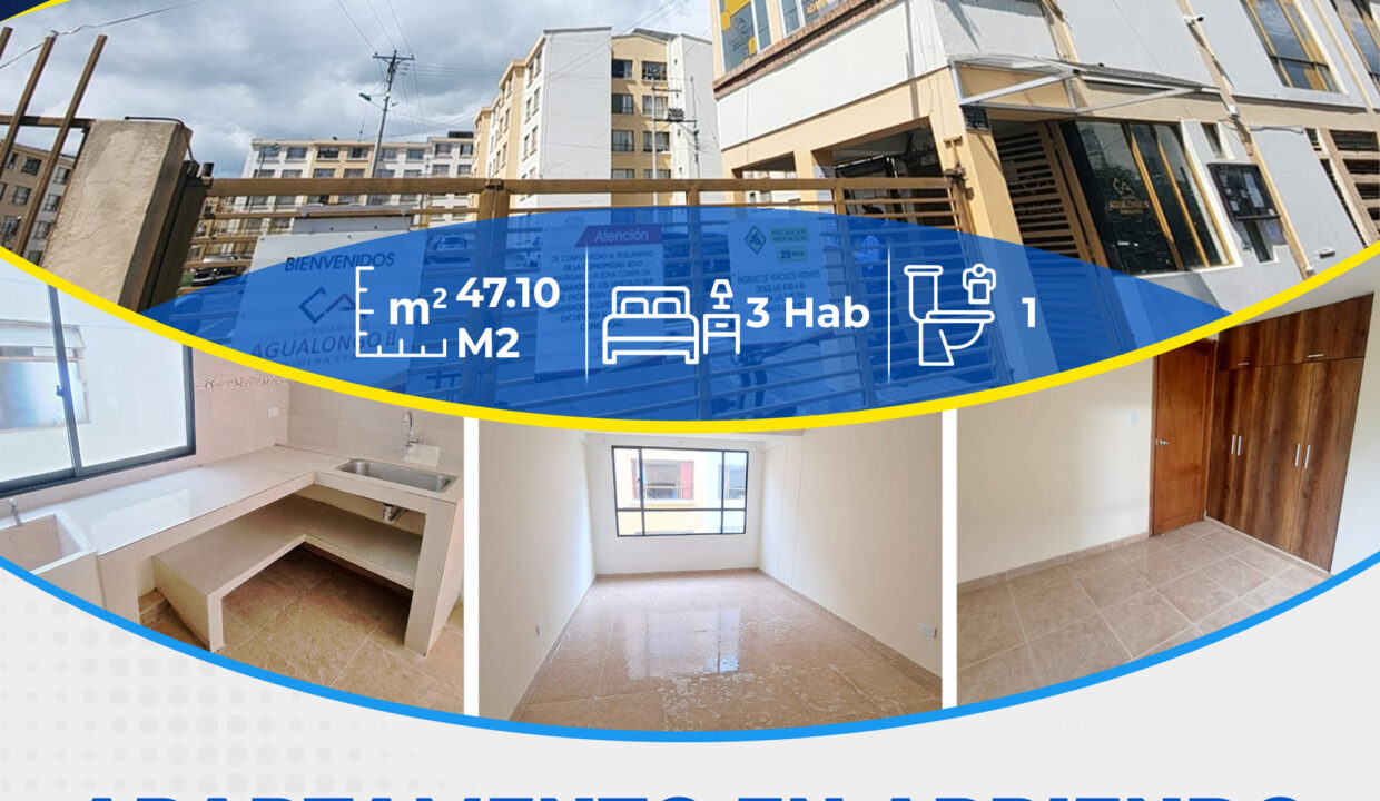 APARTAMENTO EN ARRIENDO – CONDOMINIO AGUALONGO 2_