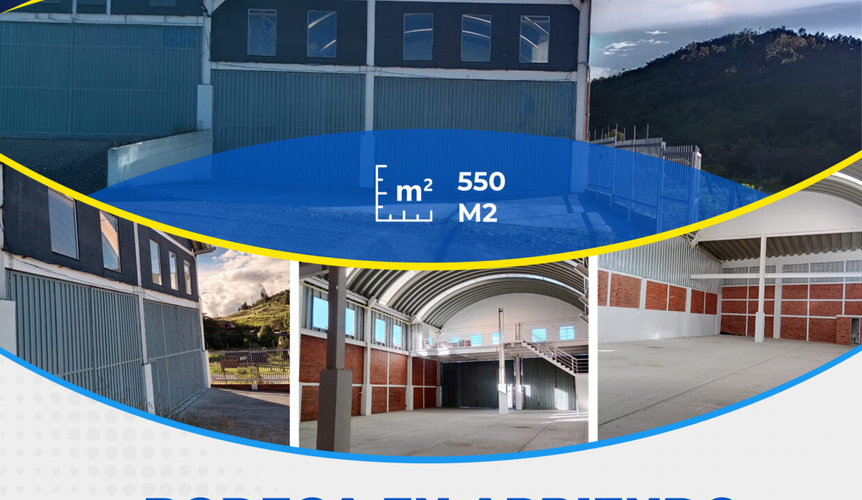 🏭 BODEGA EN ARRIENDO – VÍA PRINCIPAL KM 15 VÍA A BUESACO