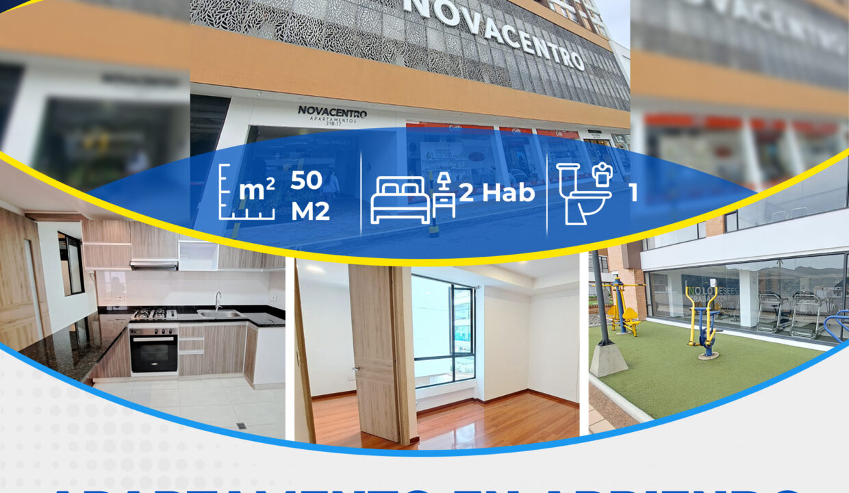 🏡 APARTAMENTO EN ARRIENDO – NOVACENTRO